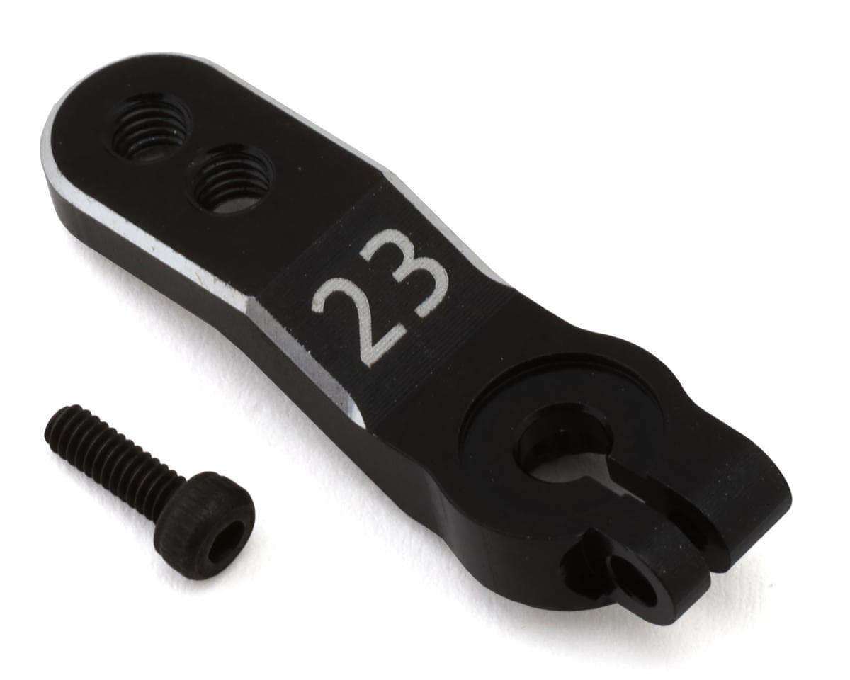 HongNor X5B Aluminum Clamping Servo Horn (Black) (23T-JR/Airtronics/KO)