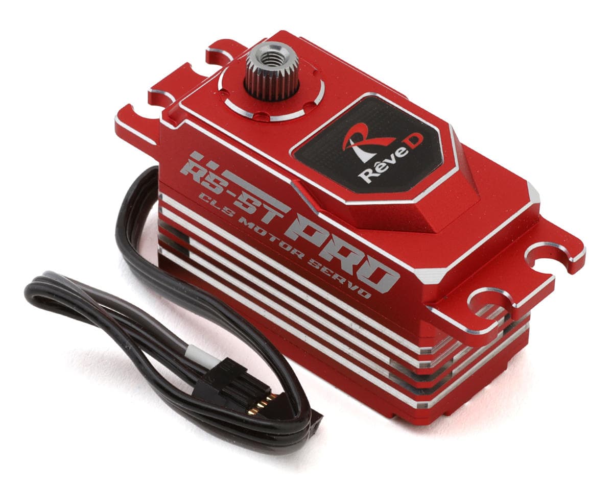 Reve D RS-ST Pro Digital Programmable Low Profile Drift Steering Servo (HV) (Red)