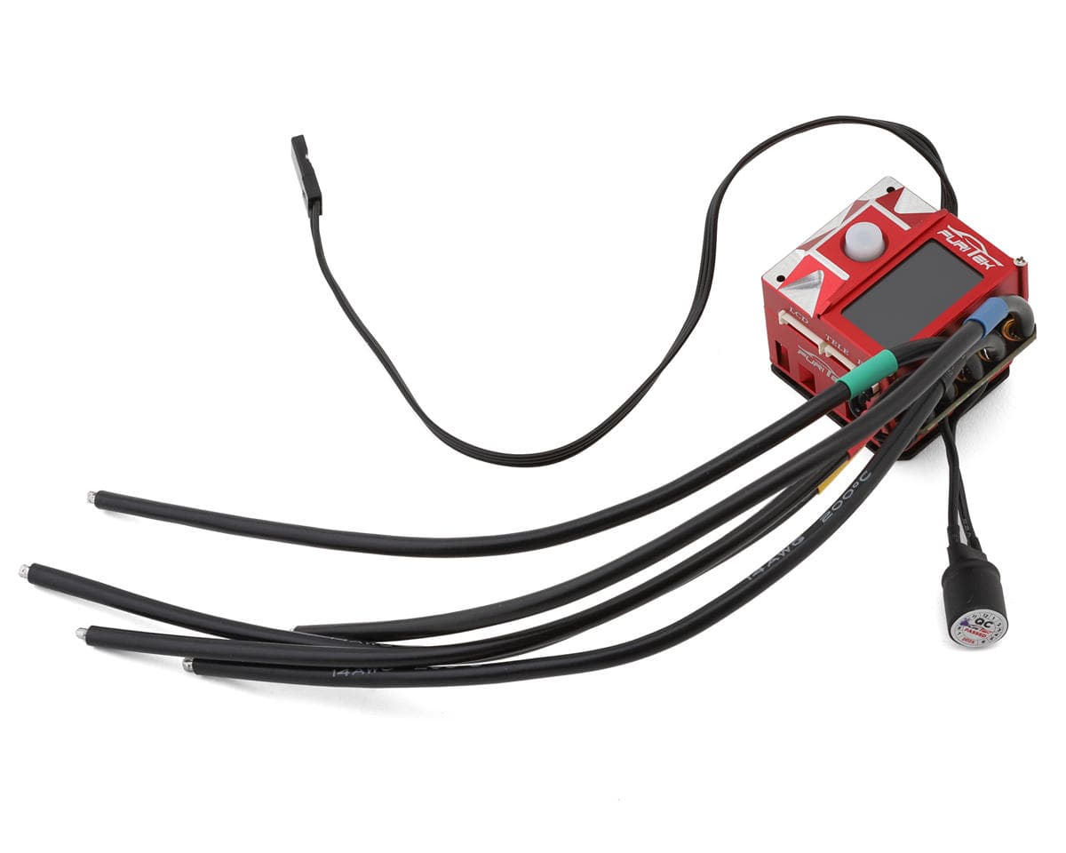 Furitek SlideTech PRO Drift & Stock 1/10 Sensored Brushless ESC w/OLED Display & Internal Fan (Red)