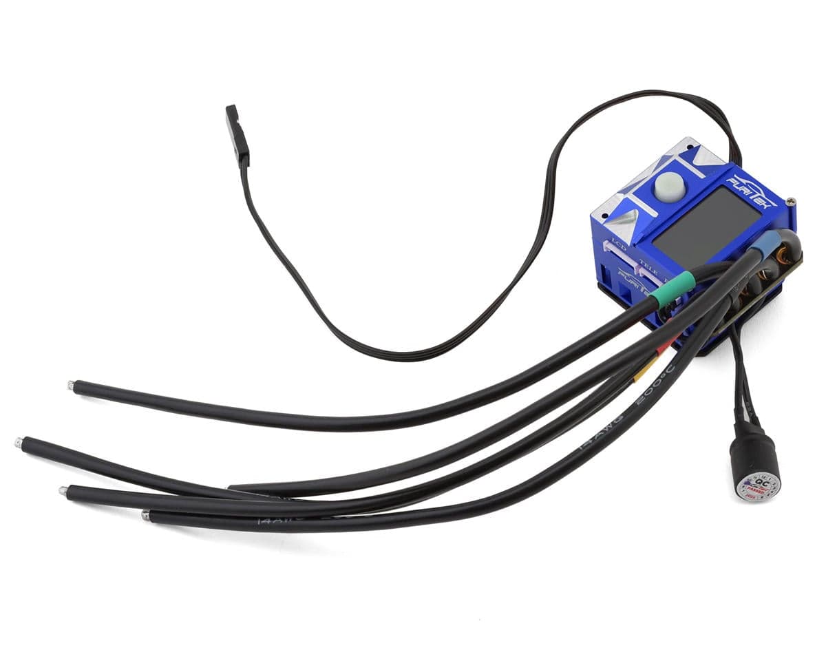 Furitek SlideTech PRO Drift & Stock 1/10 Sensored Brushless ESC w/OLED Display & Internal Fan (Blue)