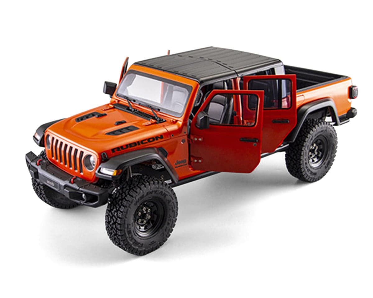 Killerbody Jeep Gladiator Rubicon 1/10 Rock Crawler Hard Body Kit (Orange) (313mm Wheelbase) w/Interior & LED Light Kit