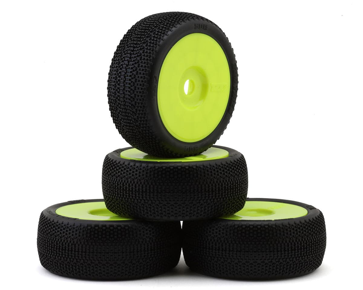 TZO Tires 500 1/8 Buggy Non-Glued Tire Set (Yellow) (4) (Super Soft)