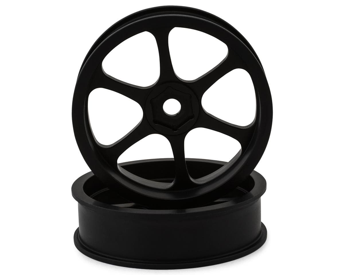 Team Ottsix Racing Voodoo Catalyst Machined Nylon 6-Spoke Front Drag Wheels (Wide) (Low Crown) (2)