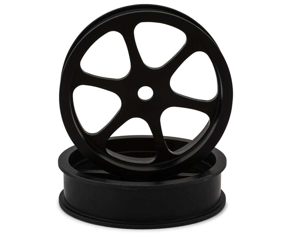 Team Ottsix Racing Voodoo Catalyst Machined Nylon 6-Spoke Front Drag Wheels (Narrow) (Mid Crown) (2)