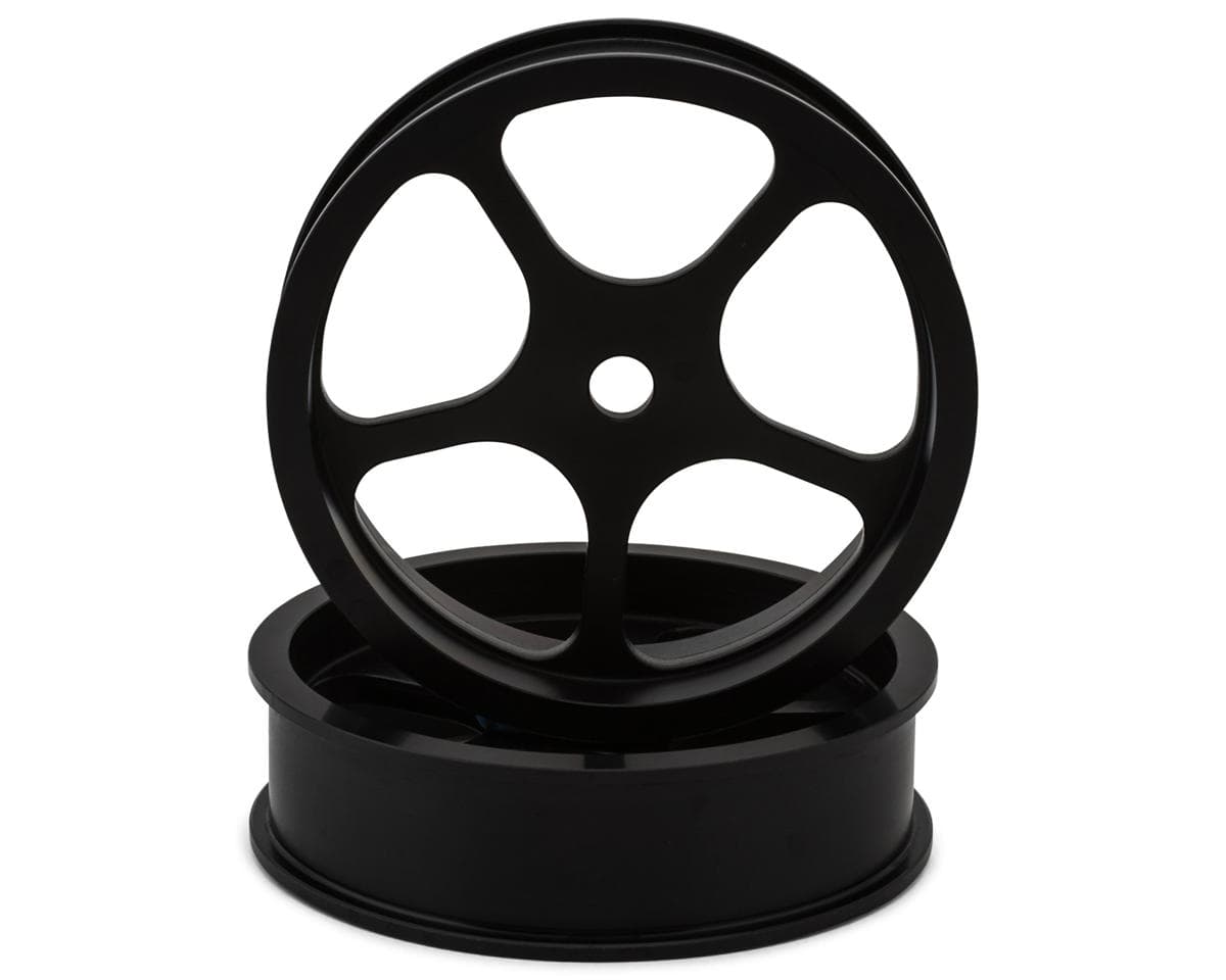 Team Ottsix Racing Voodoo Catalyst Machined Nylon 5-Spoke Front Drag Wheels (Wide) (Low Crown) (2)