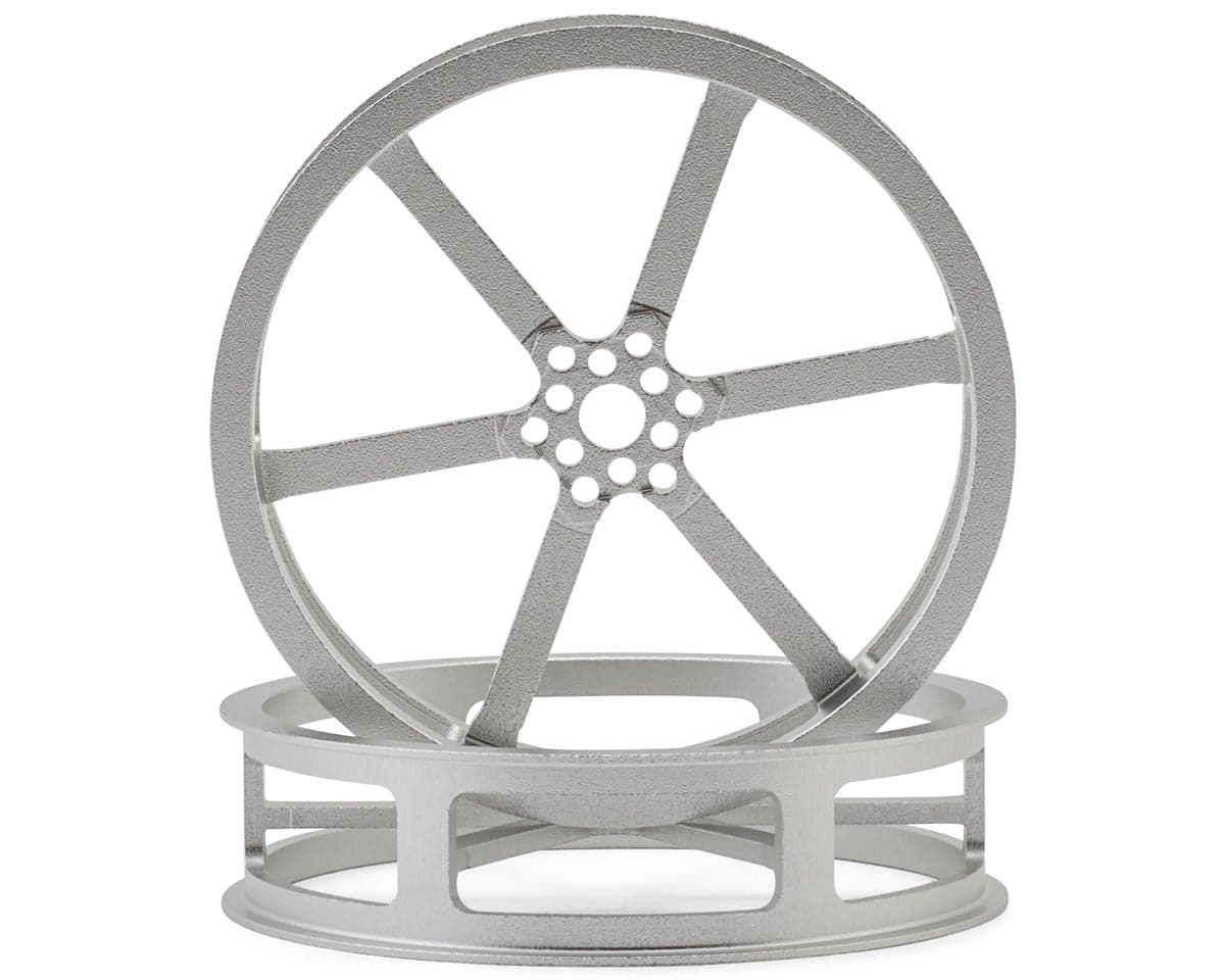 Team Ottsix Racing Voodoo Catalyst Aluminum 6-Spoke 2.2"/3.0" Front Drag Wheels (Wide) (Low Crown) (Track Series) (2)