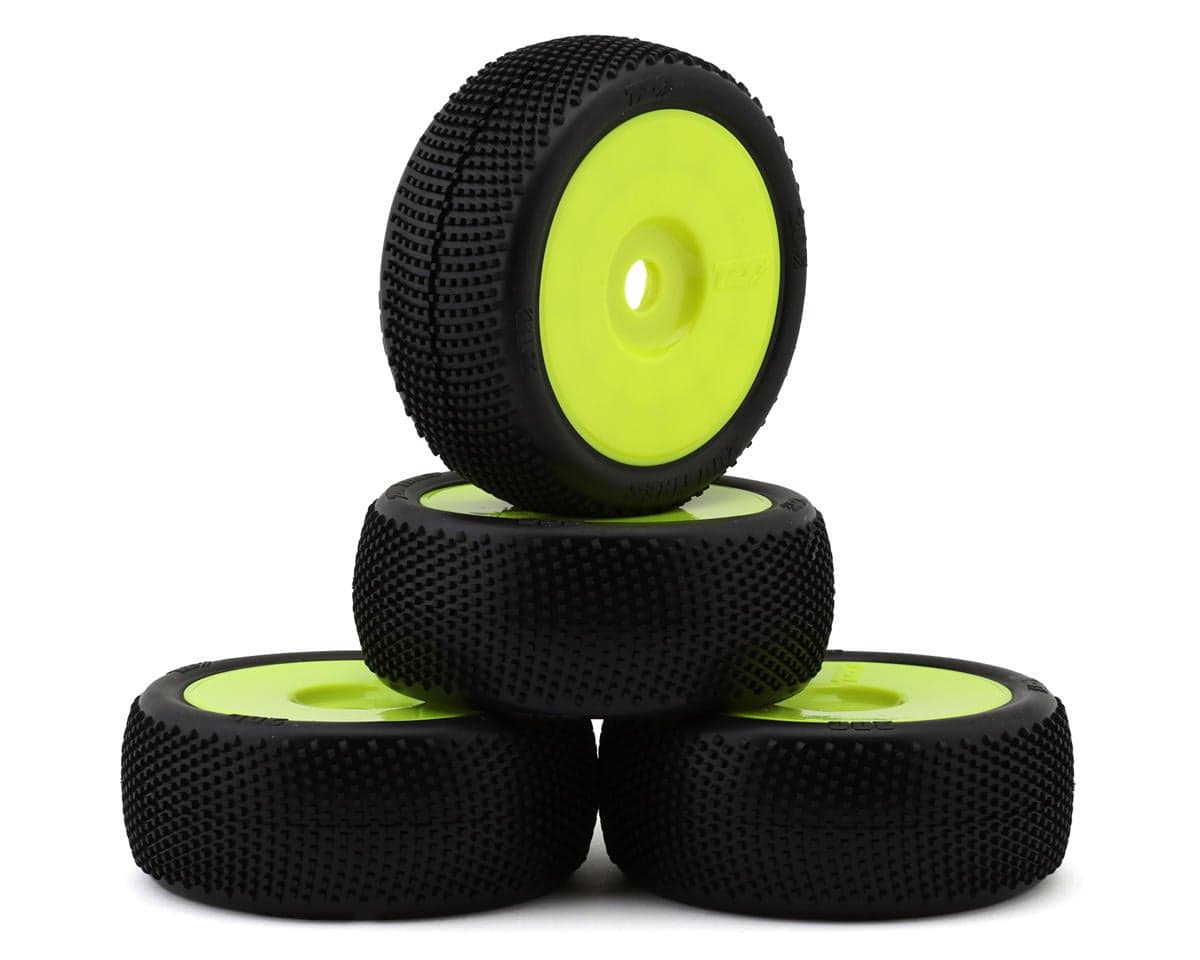 TZO Tires 200 1/8 Buggy Non-Glued Tire Set (Yellow) (4) (Soft - Long Wear)