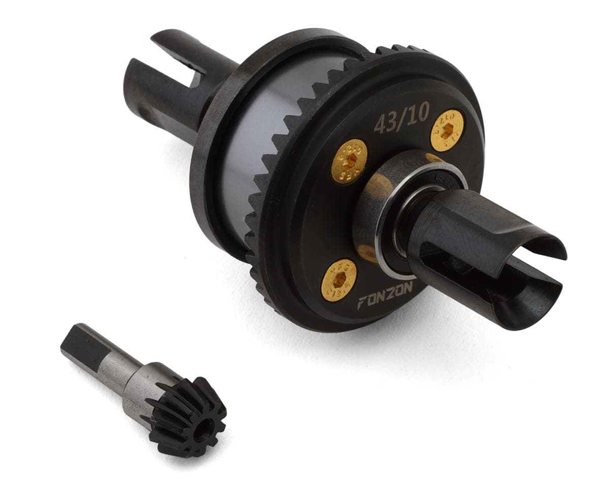 Fonzon Arrma 6S 7075-T6 Aluminum Assembled Front/Rear Differential & Pinion Set w/Steel Gear (43T/10T) (Stock Ratio)
