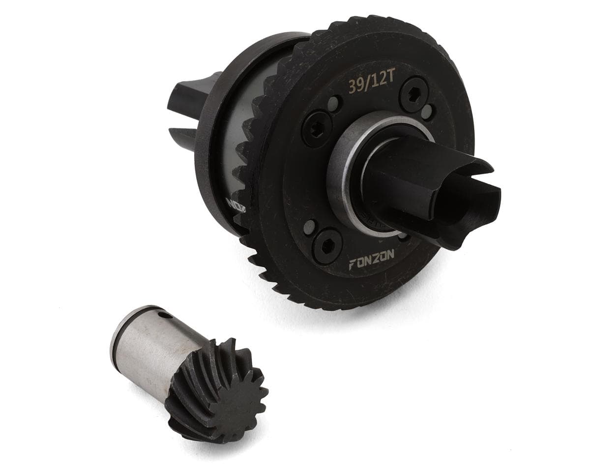 Fonzon Arrma 8S 7075-T6 Aluminum Assembled Front/Rear Differential & Pinion Set w/Steel Gear (39T/12T)