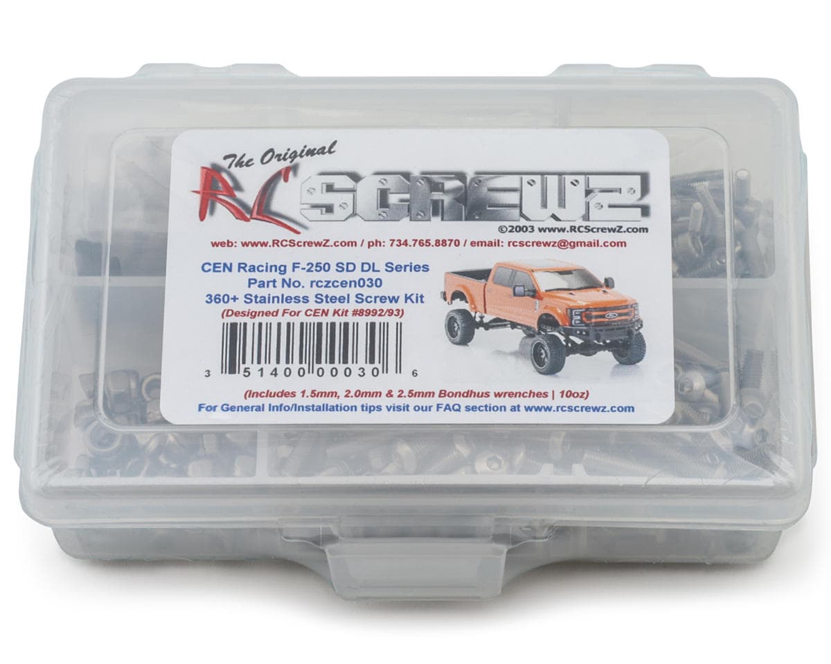 RC Screwz CEN Racing F-250 SD DL Series Stainless Steel Screw Kit