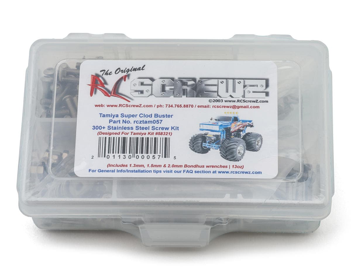 RC Screwz Tamiya Super Clod Buster Stainless Steel Screw Kit