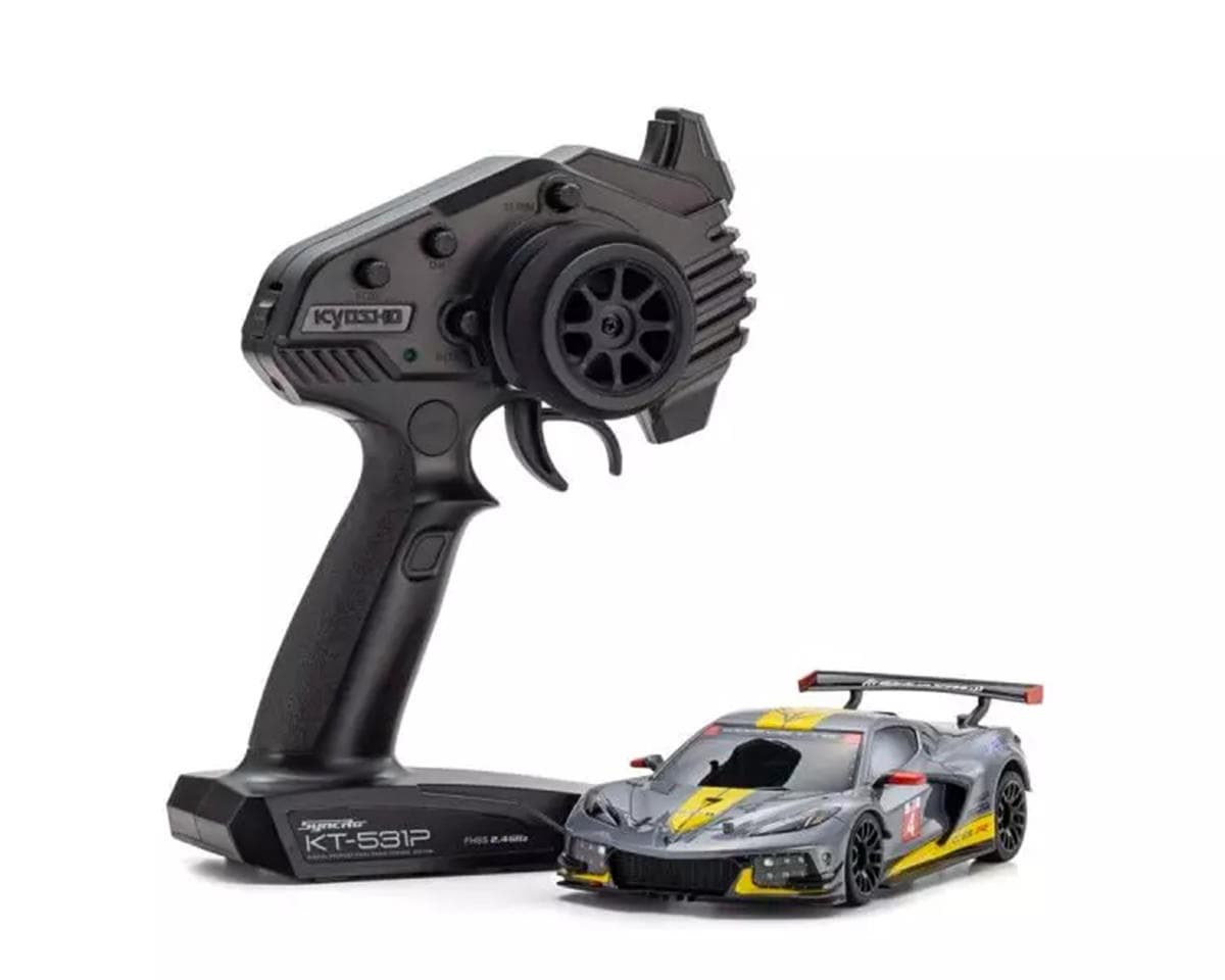 Kyosho MR-04 RWD Mini-Z Readyset w/Chevrolet Corvette C8.R Body (Gunmetal) w/KT-531P 2.4GHz Radio