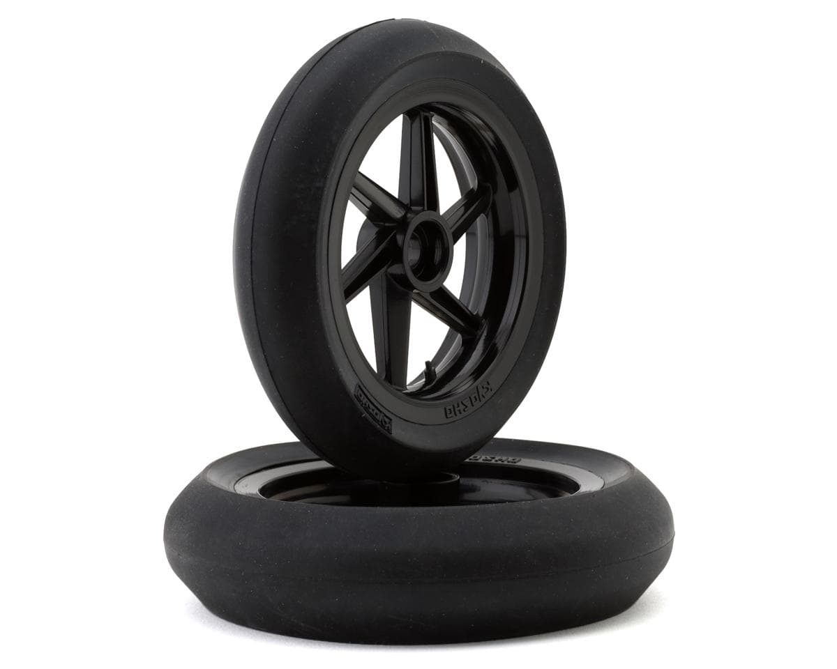Kyosho Hanging On Racer High Grip Tires & Wheels Set (Black)