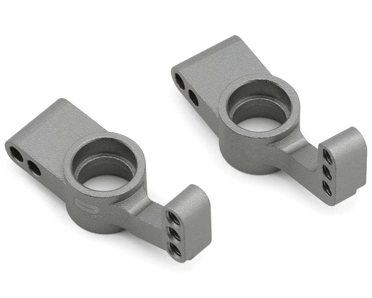 LRP S10 Blast Aluminum Rear Hub Carriers (Grey) (2) (0°)