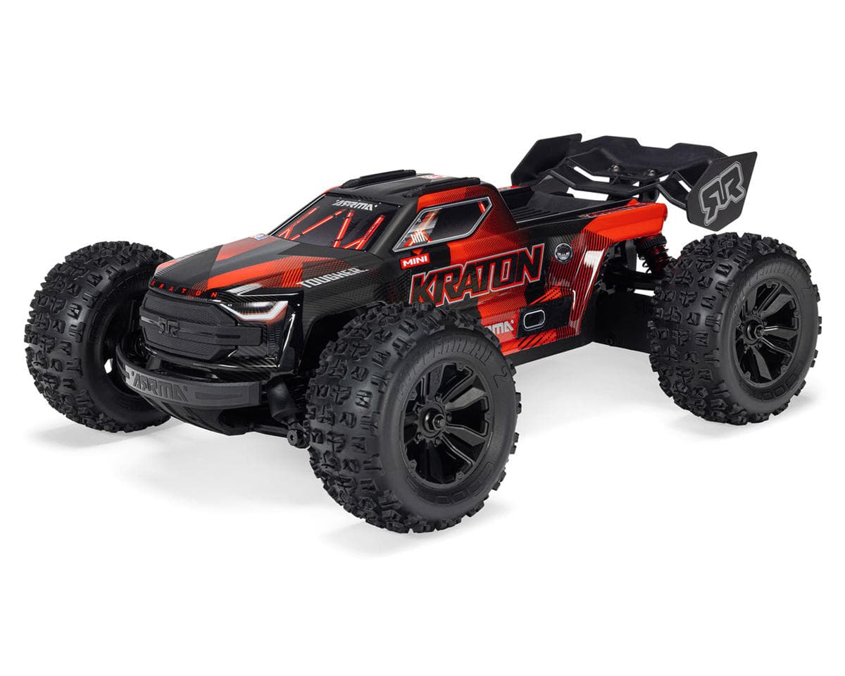 Arrma Mini Kraton 3S BLX 4X4 1/16 RTR Brushless Speed Monster Truck (Black/Red) w/2.4GHz Radio