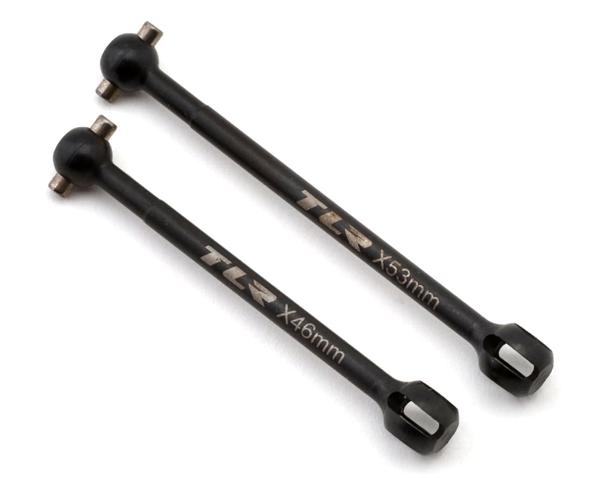 Team Losi Racing 22X-4 2.0 Steel CVA Driveshaft Bones (46/53mm)
