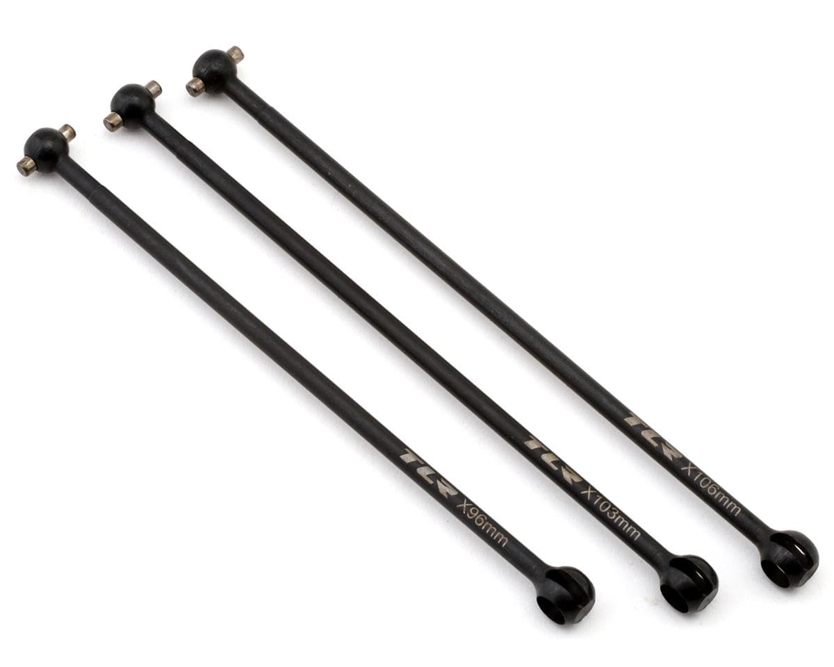 Team Losi Racing 22X-4 2.0 Steel CVA Center Driveshaft Bones (96/103/106mm)