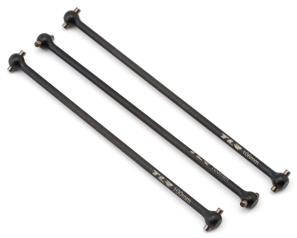 Team Losi Racing 22X-4 2.0 Steel Rear Center Dogbones (100/103/106mm)