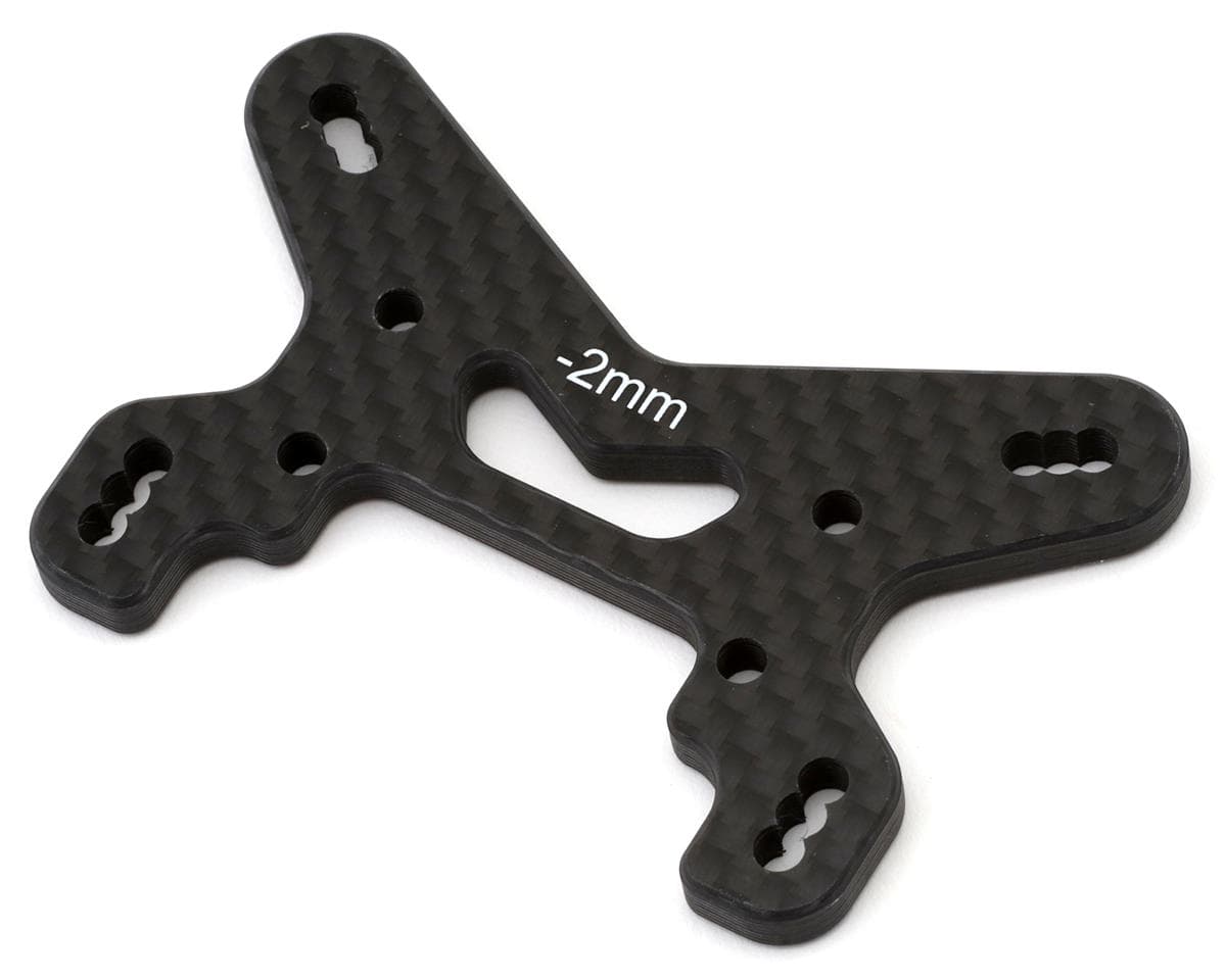 Team Losi Racing 22X-4 2.0 Carbon Fiber Front Shock Tower (-2mm)