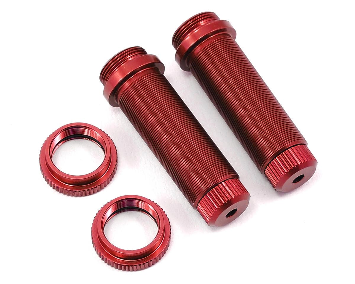 ST Racing Concepts Aluminum Threaded Rear Shock Body Set for Traxxas Slash (Red) (2)