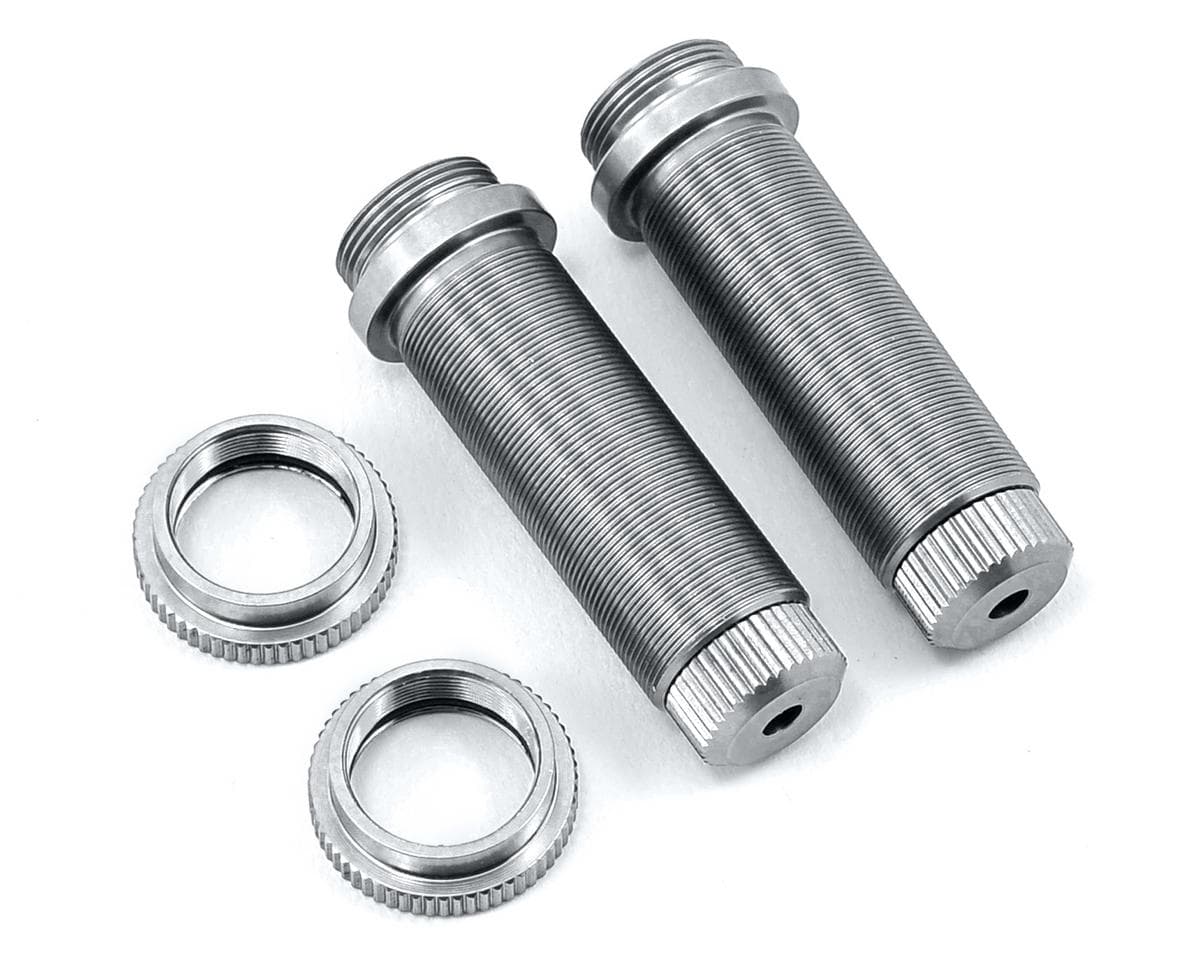 ST Racing Concepts Aluminum Threaded Rear Shock Body Set for Traxxas Slash (Silver) (2)