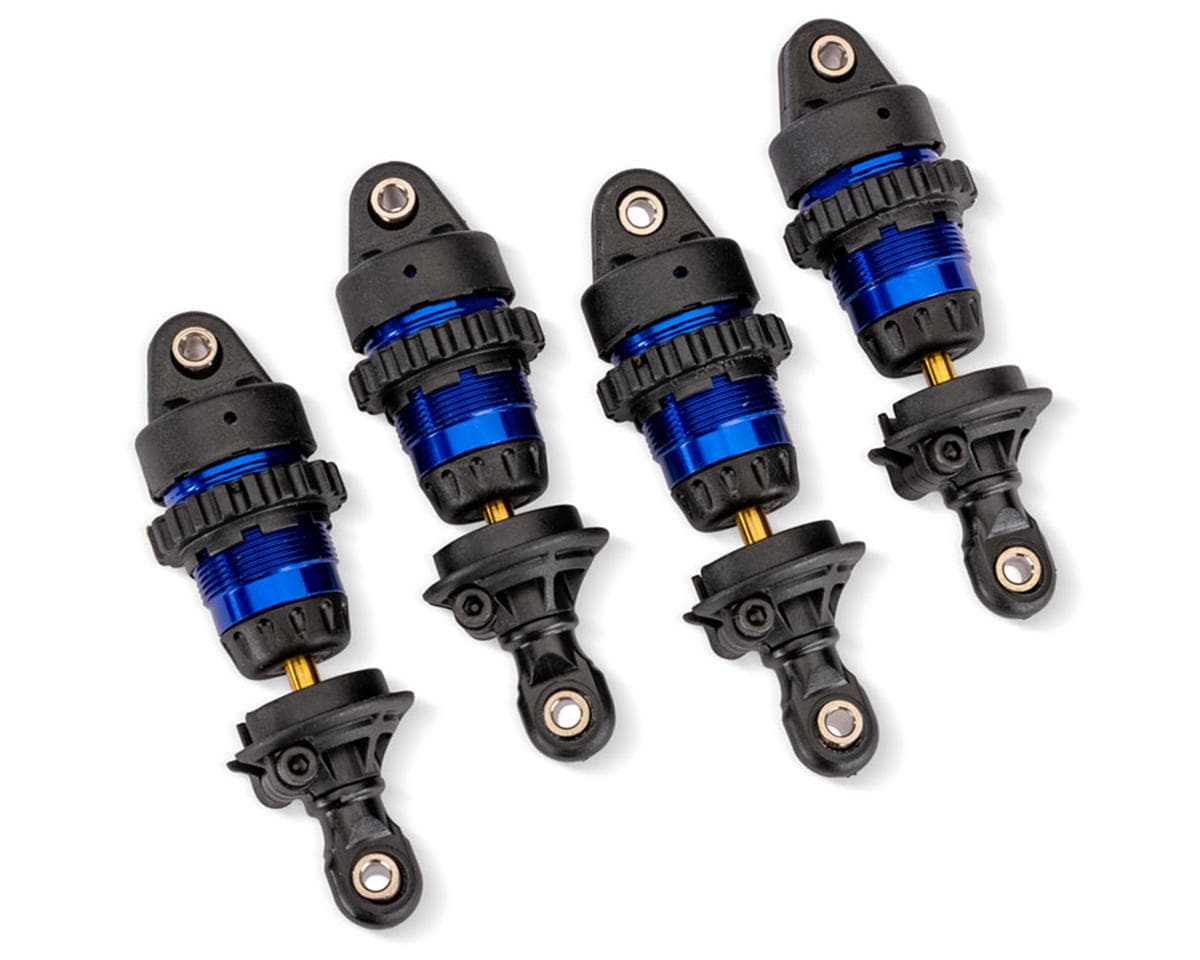 Traxxas Mini Slash®/Rally VXL Aluminum GTR Short Shocks (Blue) (4)