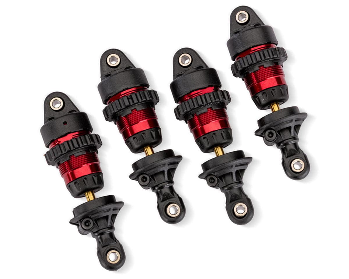 Traxxas Mini Slash®/Rally VXL Aluminum GTR Short Shocks (Red) (4)