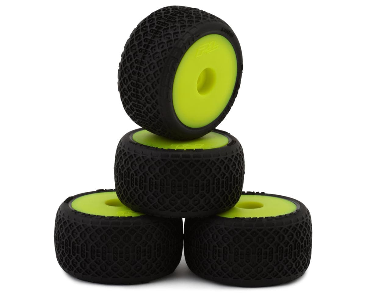 Pro-Line Losi® Micro-T™ Electron 2.0 T Pre-Mounted Buggy Tires (Yellow) (4) (Medium)