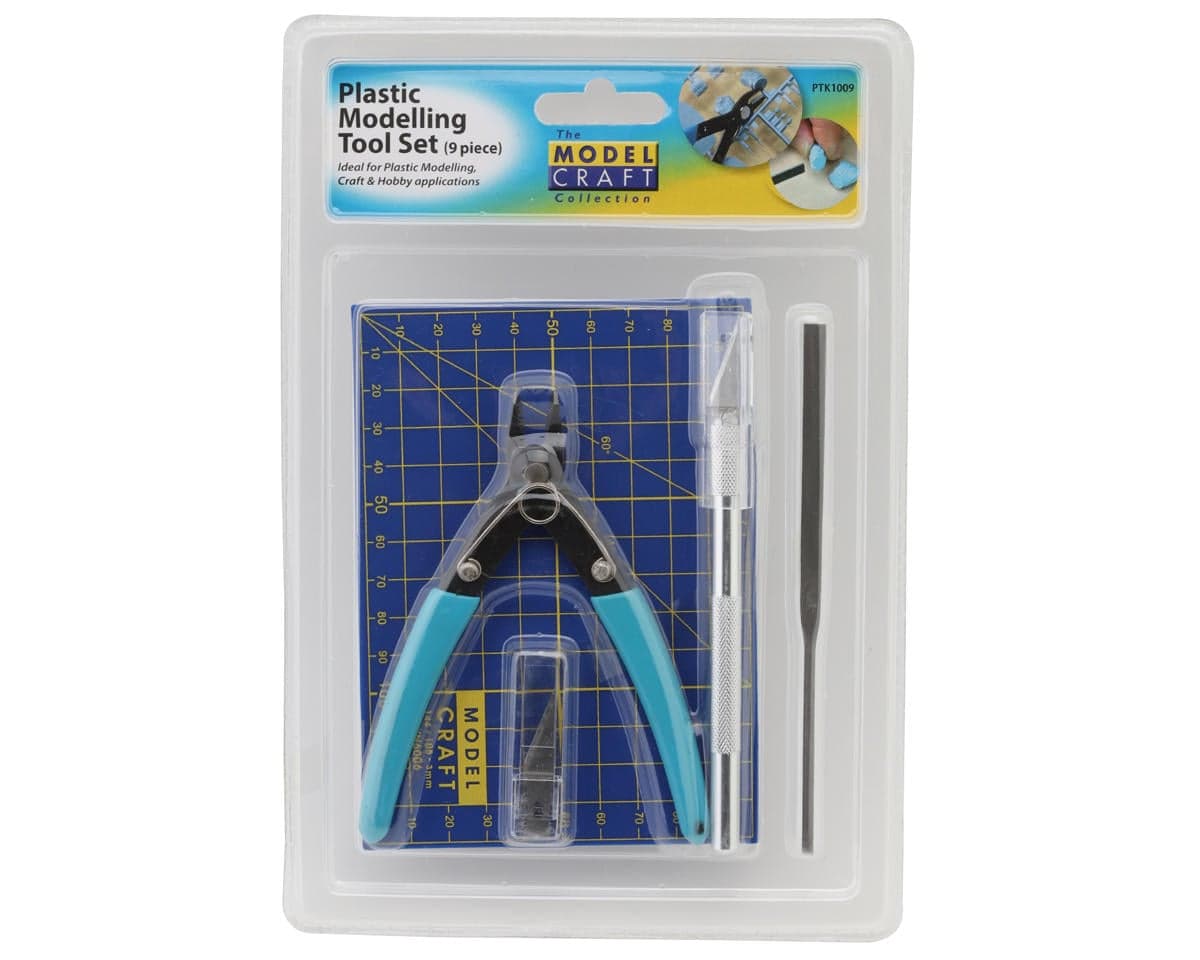 Shesto Limited Modelcraft Collection 9-Piece Starter Plastic Modeling Tool Set