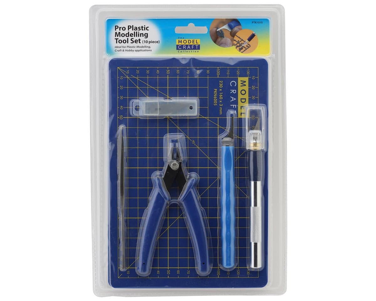 Shesto Limited Modelcraft Collection Pro 10-Piece Plastic Modeling Tool Set