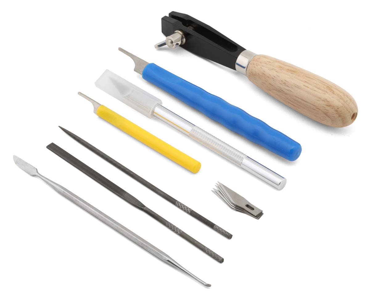 Shesto Limited Modelcraft Collection 12-Piece 3D Printed Model Cleaning & Finishing Tool Set w/Zip-Up Storage Case
