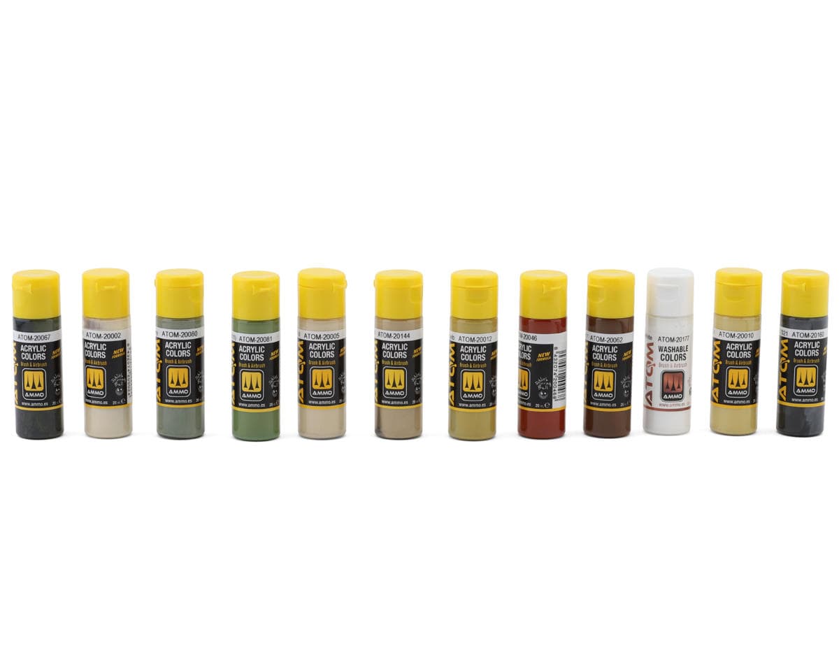 Ammo By Mig Atom WWII German Tank Colors Airbrush Acrylic Paint Set