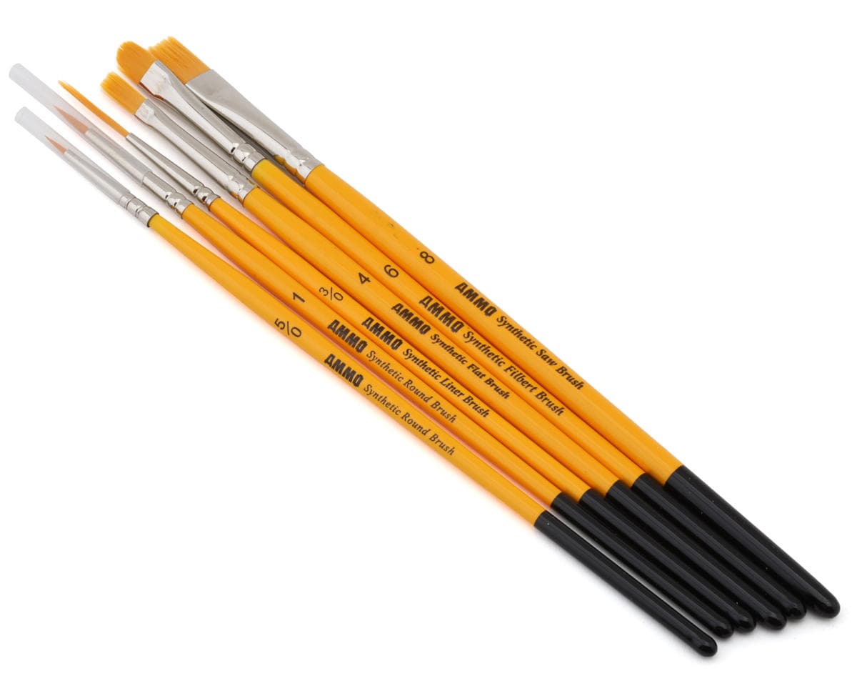 Ammo By Mig Beginners Synthetic Paint Brush Set