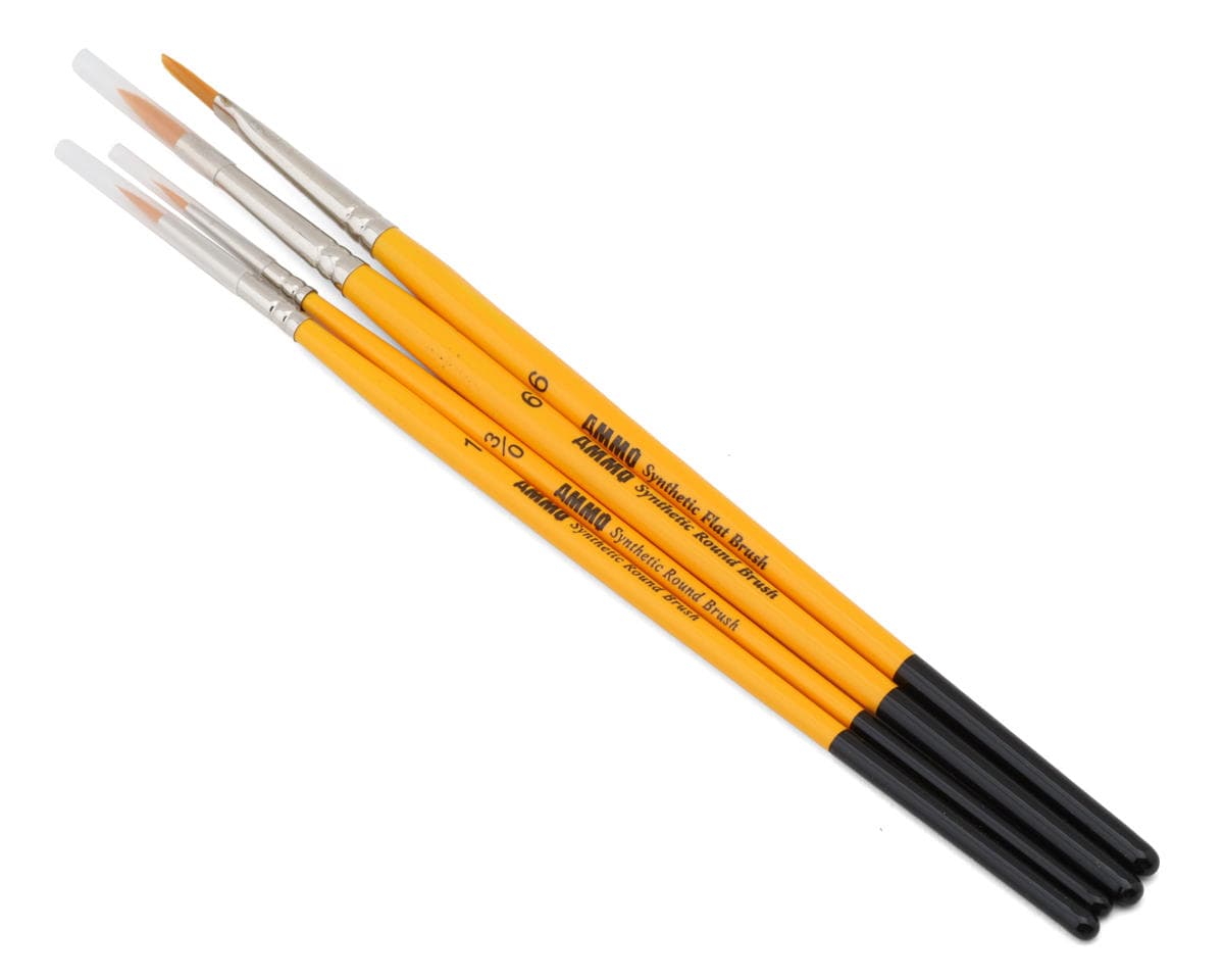 Ammo By Mig Dioramas & Scenic Synthetic Paint Brush Set