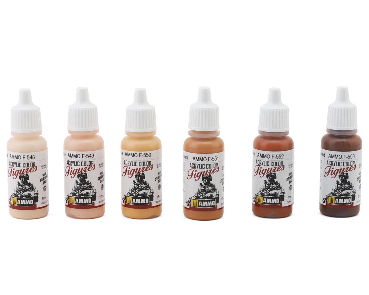 Ammo By Mig Flesh Tones Airbrush Acrylic Paint Set