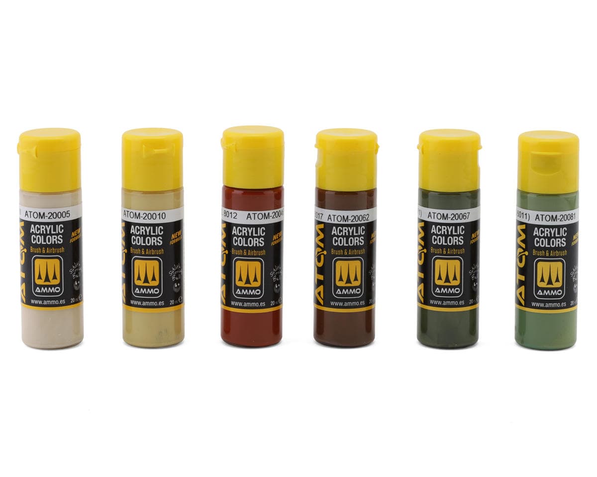 Ammo By Mig Atom Late German Camouflage Colors Airbrush Acrylic Paint Set