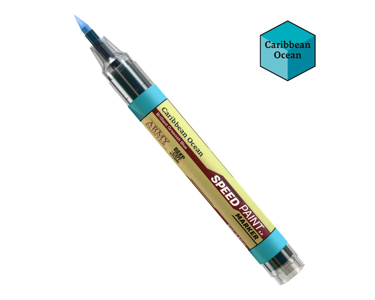 Army Painter Speedpaint 2.0 Felt-Tech Tip Paint Marker (Caribbean Ocean)