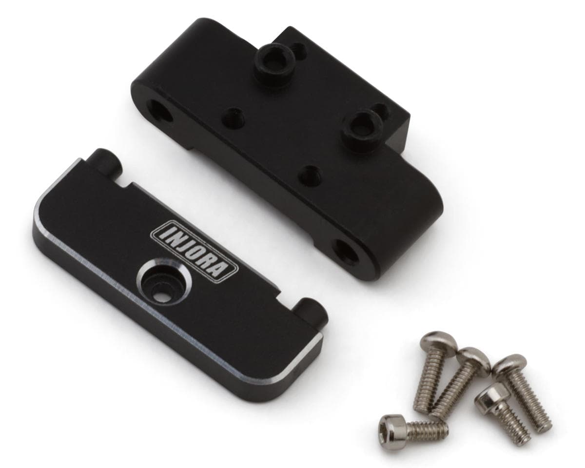 Injora Losi® Micro-B™/T™ Aluminum Front Lower Bulkhead Set (Black)