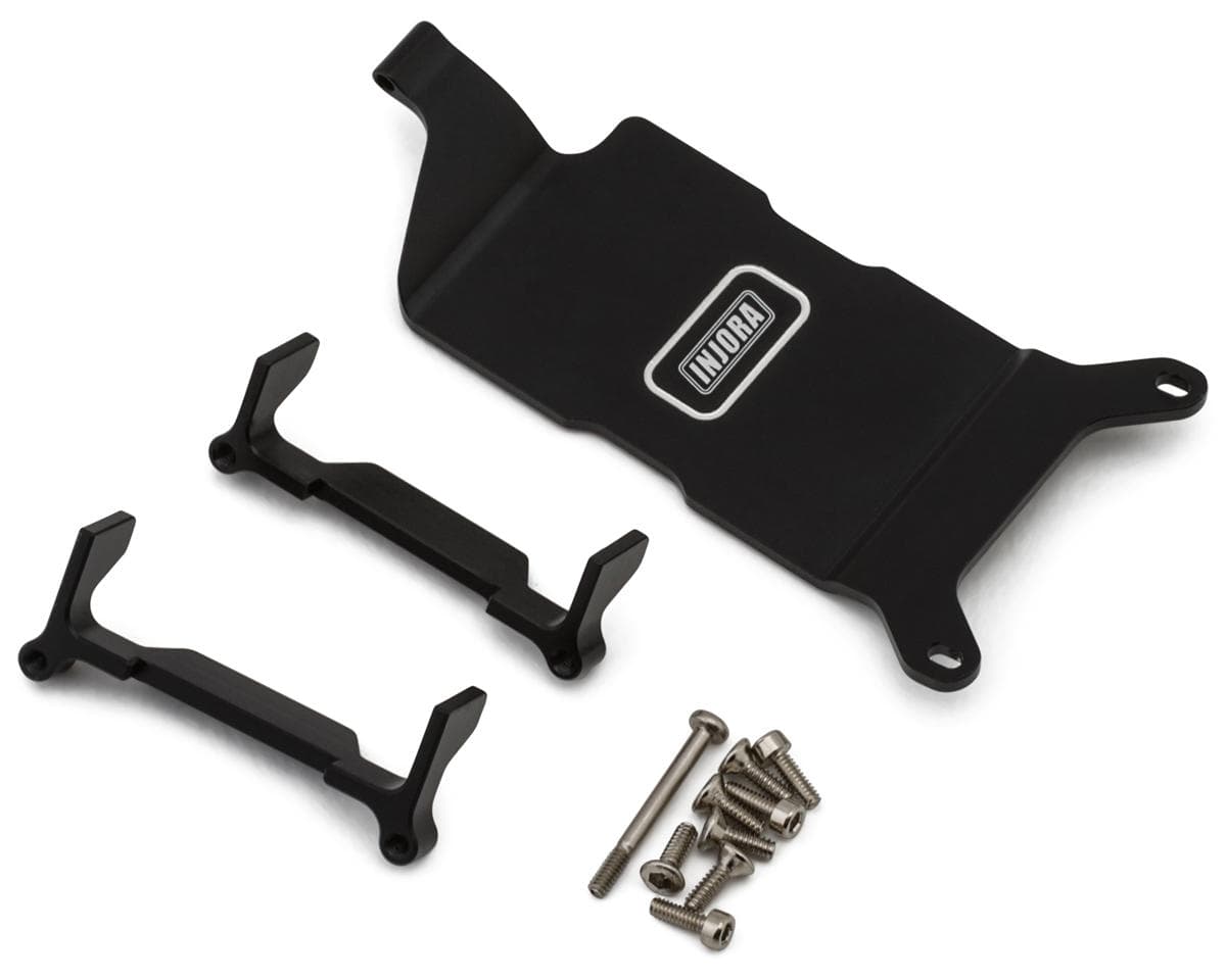 Injora Losi® Micro-B™ Aluminum Brushless ESC Mount Set (Black) w/Battery Holder