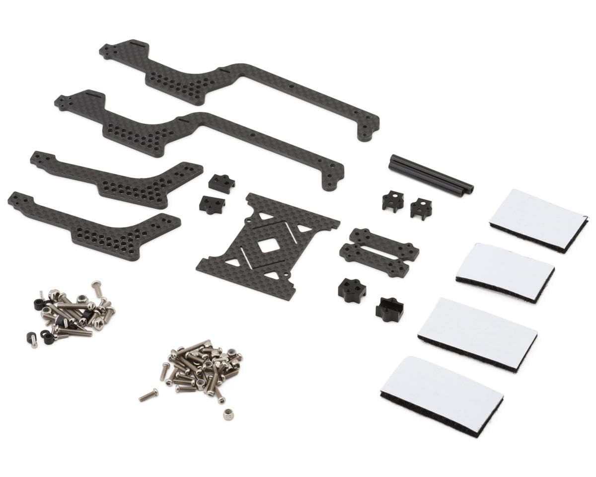 Injora Carbon Fiber Universal LCG Chassis Frame Kit for Traxxas® TRX-4M®