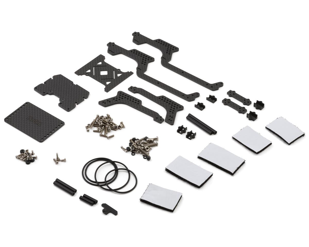 Injora Carbon Fiber Universal LCG Chassis Frame Kit for Traxxas® TRX-4M® w/Double Decker Tray
