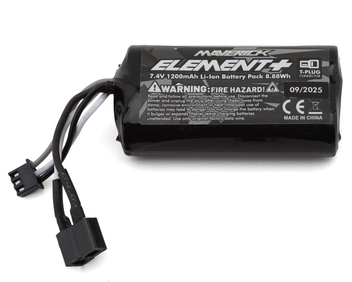 Maverick Element 2S Li-Ion Battery w/T-Style Plug (7.4V/1200mAh)