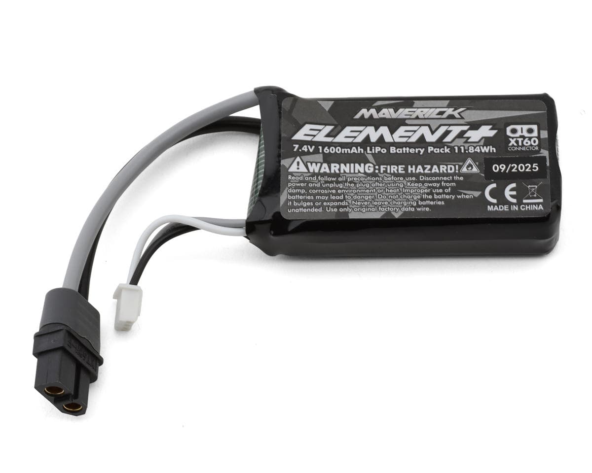 Maverick Element 2S LiPo Battery w/XT60 Plug (7.4V/1600mAh)