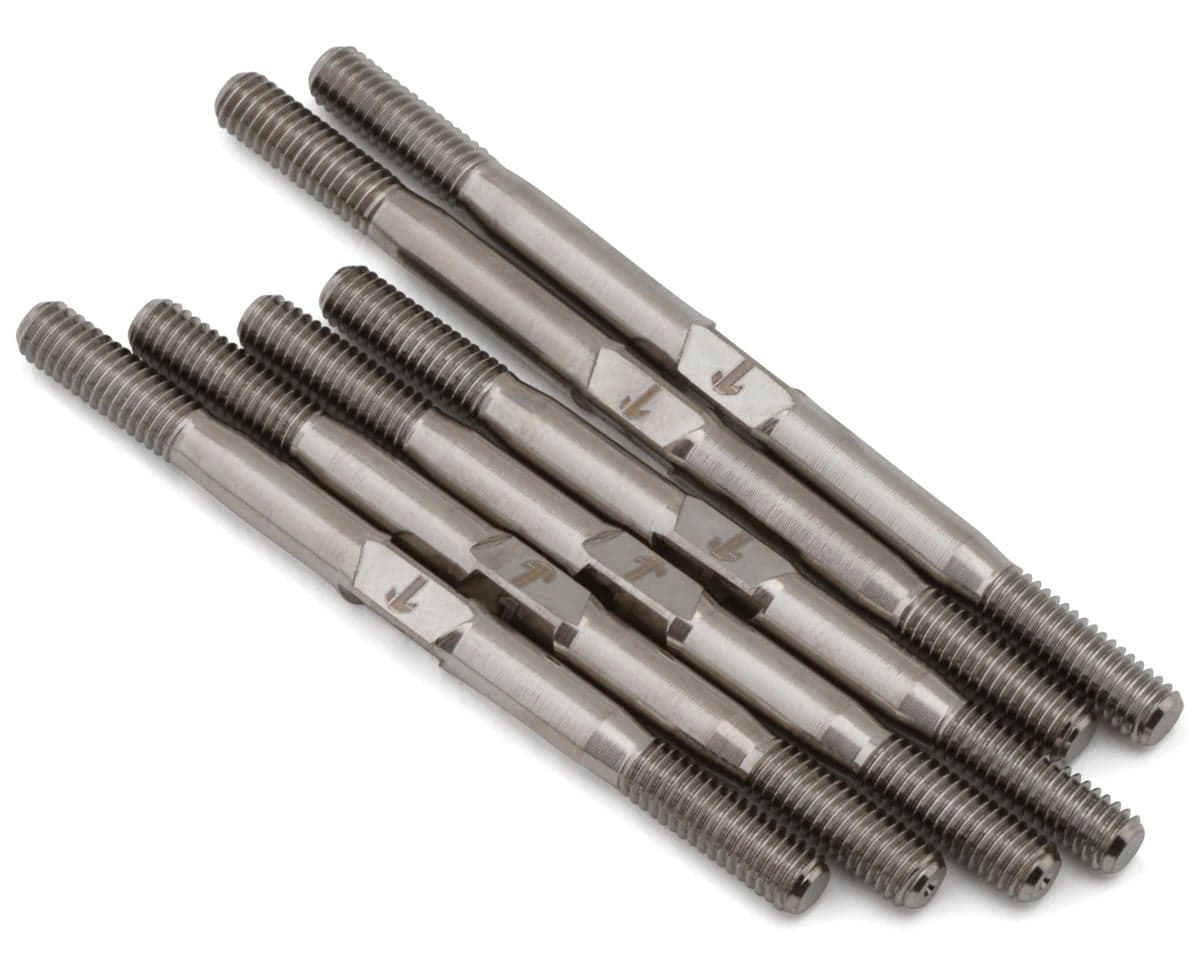 1UP Racing TLR 22X AC/DC Pro Duty Titanium Turnbuckles Set (Silver)