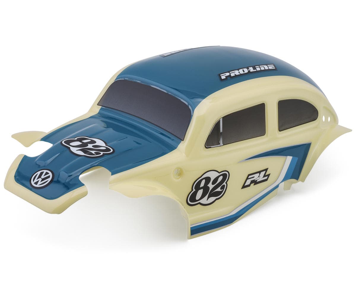 Pro-Line Arrma Typhon Grom Class 1 VW Bug Race Body Conversion Kit (Blue) w/Pre-Mounted Flat Iron Tires (4)