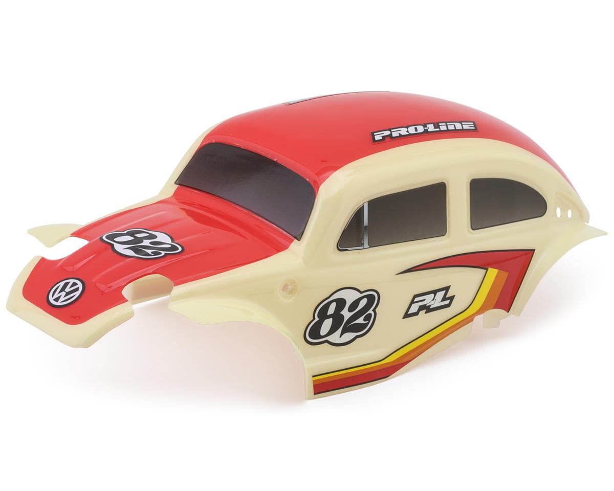 Pro-Line Arrma Typhon Grom Class 1 VW Bug Race Body Conversion Kit (Red) w/Pre-Mounted Flat Iron Tires (4)