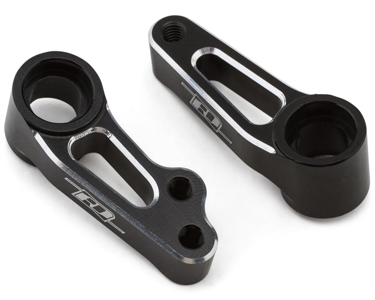 Revolution Design Team Associated RC10B84 Aluminum Steering Bellcranks (Black) (2)