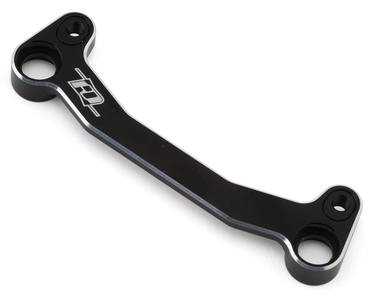 Revolution Design Associated RC10B84 Aluminum Adjustable Ackerman Steering Plate (Black)