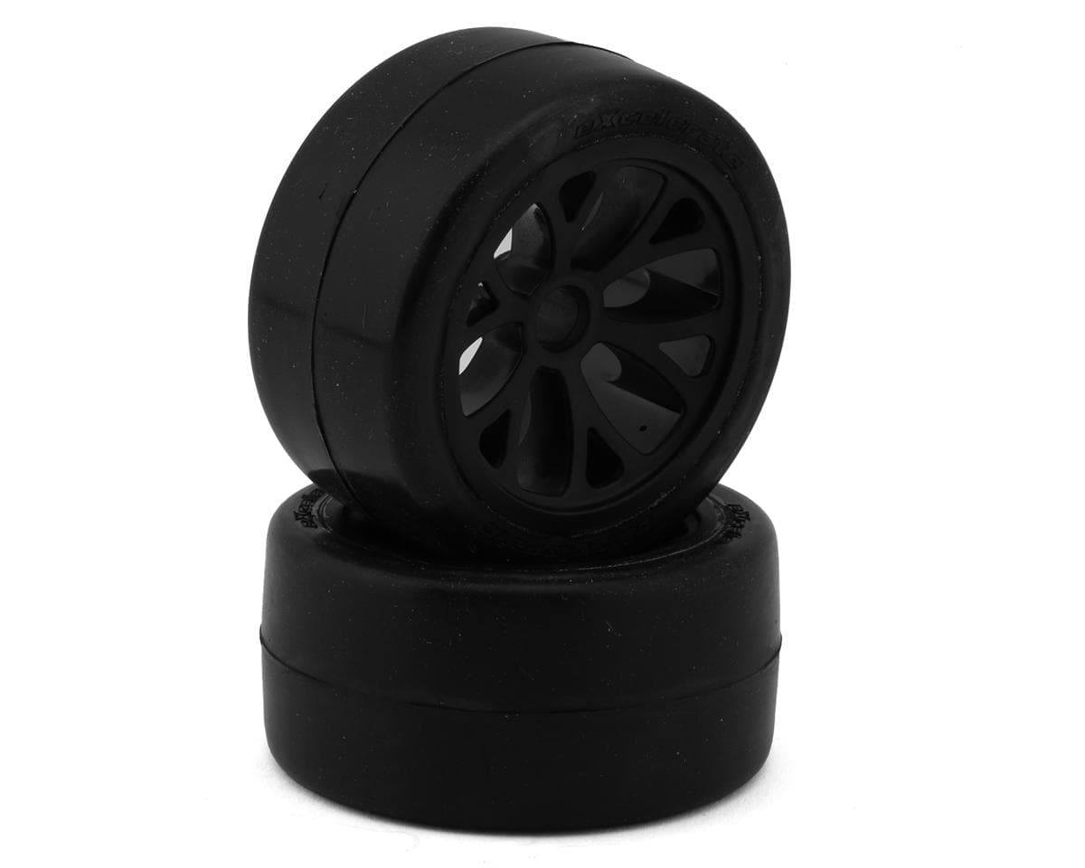 eXcelerate WGT-R Front Pre-Mounted Rubber Tires (Carpet) (2) (Medium)