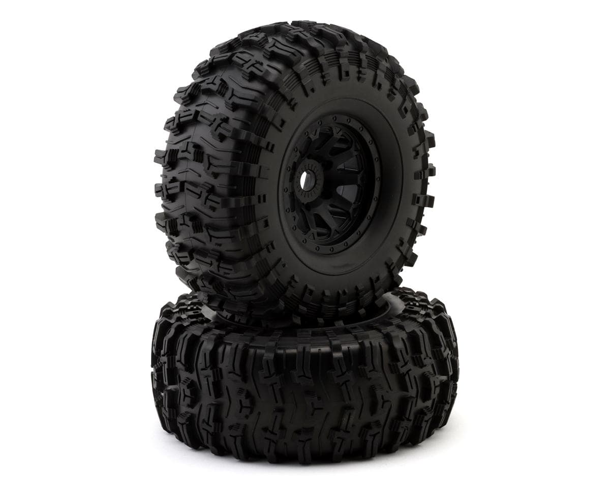 Redcat Vertex-6 Pre-Mounted 1/6 Rock Crawler 2.9" Tires w/Wheels (Black) (2)